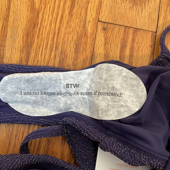 Andie Swim The Lanai One Piece Cosmic Sparkly Blue Size S NWT - Picture 5 of 5